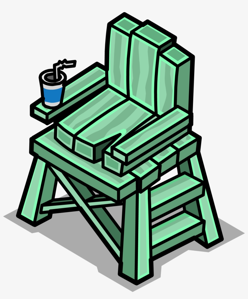 Lifeguard Chair Sprite 001 - Chair, transparent png download