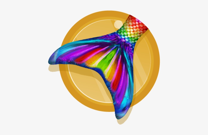 Serena's Rainbow Reef Mermaid Tail - Mermaid, transparent png download