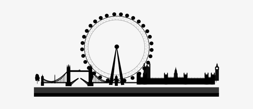 London Skyline Clip Art - Ferris Wheel Love Simon, transparent png download