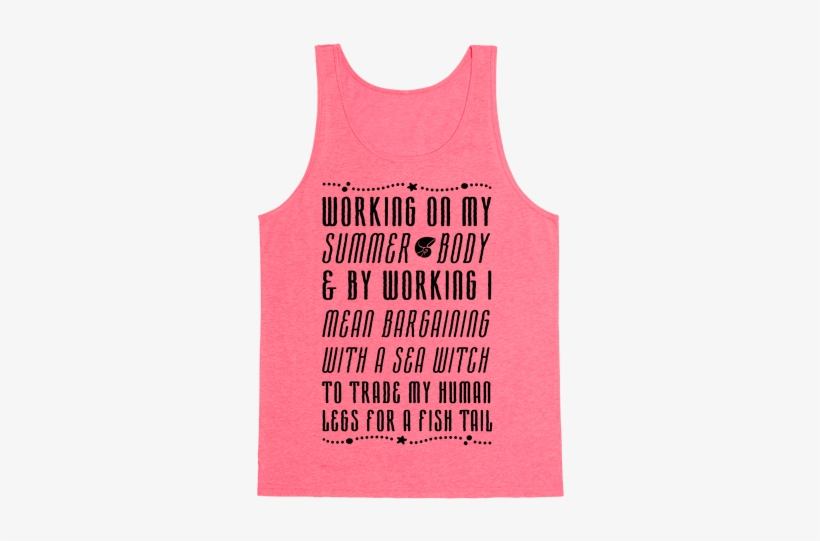 Mermaid Summer Body Tank Top - Perfect Combination Of A Princess And Warrior, transparent png download