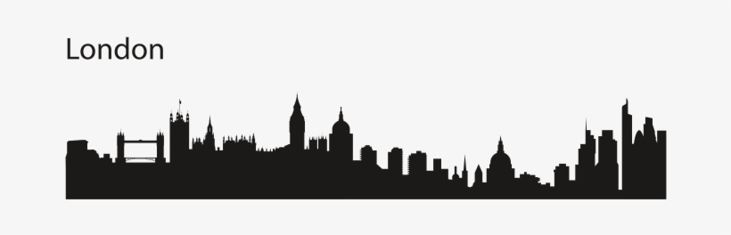 London Skyline Reflection Silhouette, transparent png download