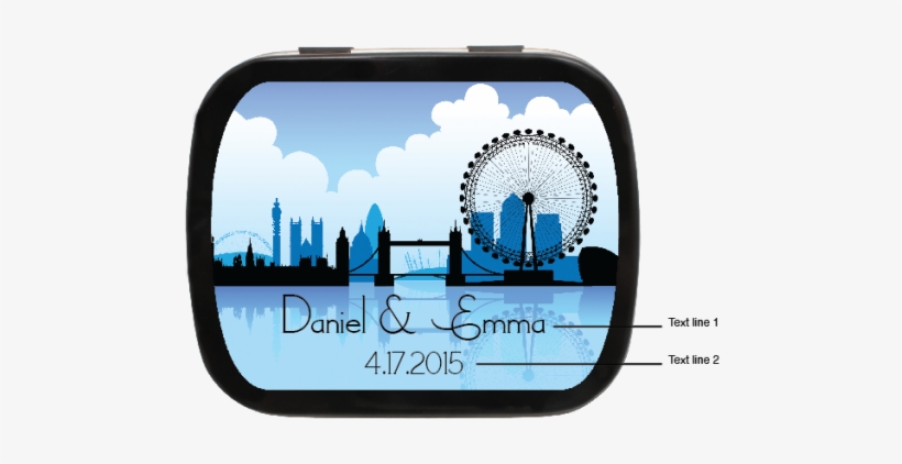 London Silhouette Personalized - London Skyline Silhouette, transparent png download