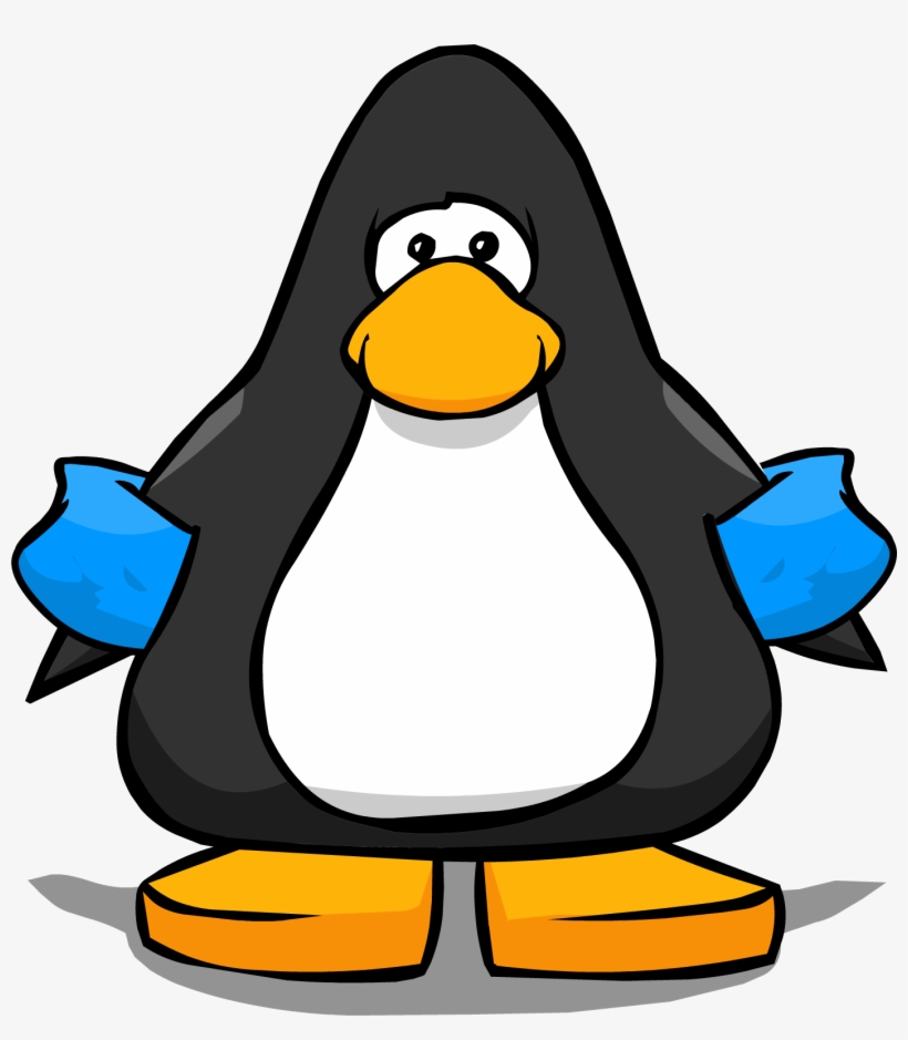 Blue Water Wings From A Player Card - Penguin From Club Penguin, transparent png download