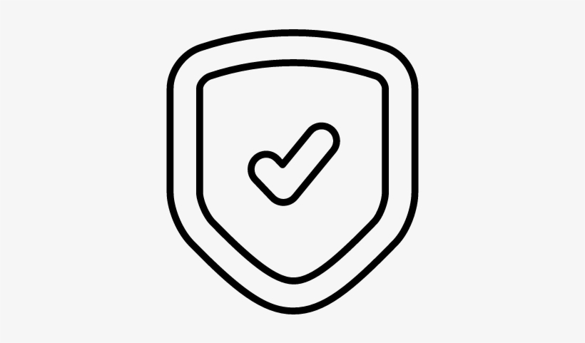 Verify Shield With Checkmark Vector - Icon Verify, transparent png download