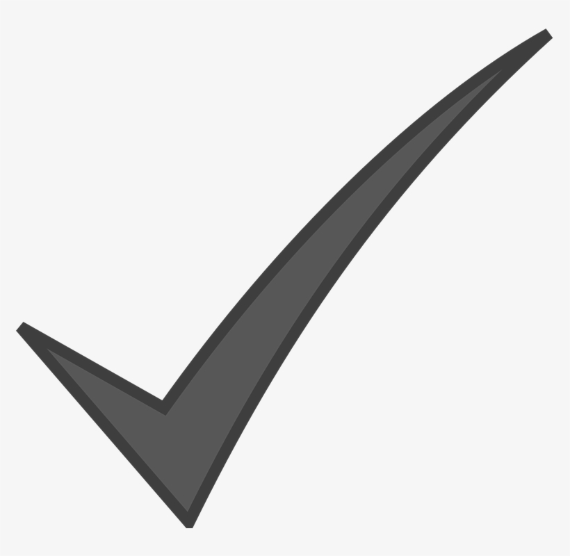 Custom Display Options Grey Check Mark Png PNG Image Transparent