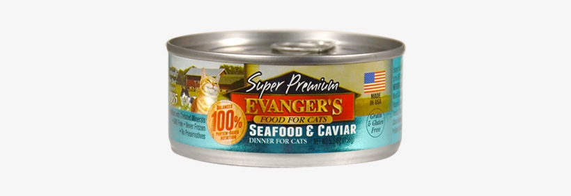 Seafood & Caviar Dinner - Evangers Cat Food Super Premium, transparent png download