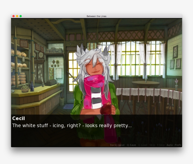 Between The Lines Nanoreno Oelvn - Anime Bakery Background, transparent png download