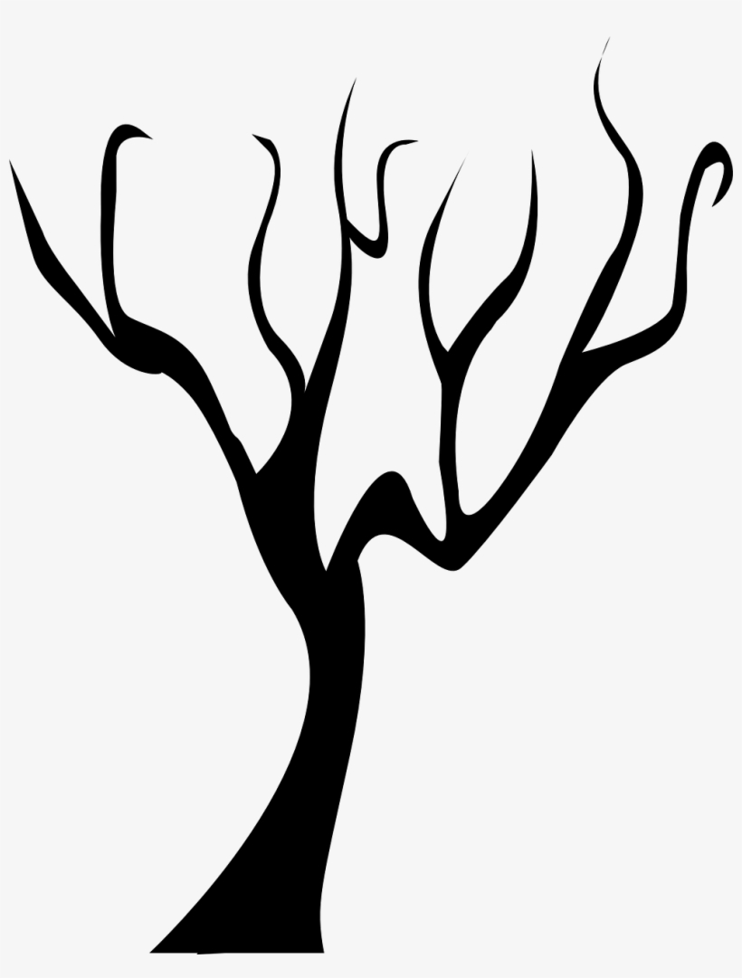 Forest, Tree Dead Tree Branch Black Winter Bare Si - Ramas De Arboles Negro, transparent png download