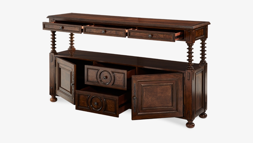 Bella Cera Sideboard - Michael Amini Bella Cera Buffet Table, transparent png download
