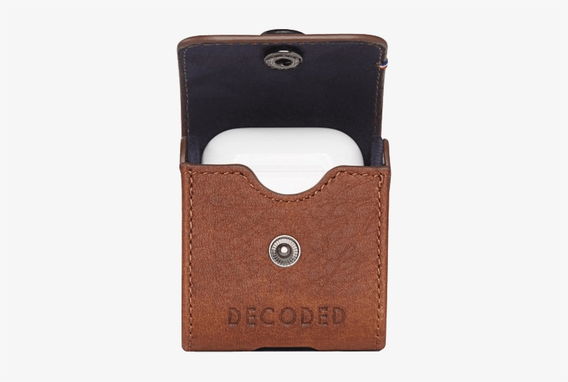 Decoded Leather Case For Apple Airpods Brown - Decoded Leather Case For Apple Airpods, transparent png download