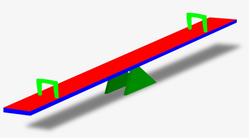 Seesaw Swing Playground Cartoon - Seesaw Clipart Png, transparent png download