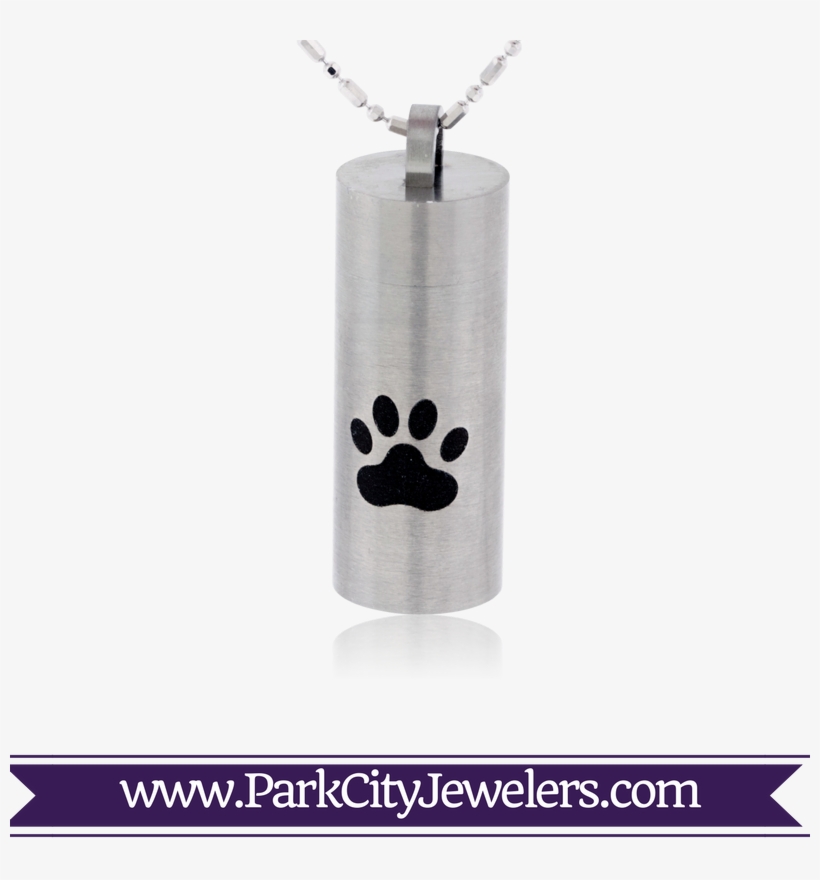 Puppy Paw Print Urn - Green Amethyst & Diamond Ring, transparent png download