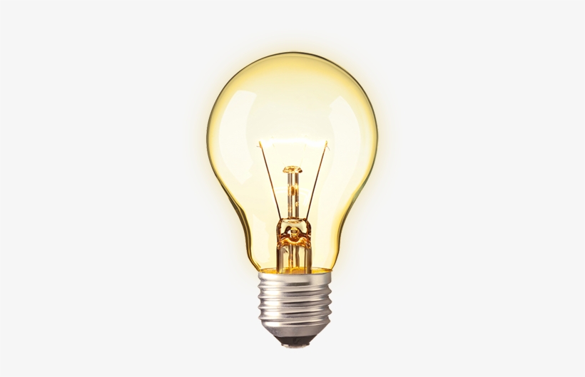 Foco Transparente Aislado - Incandescent Light Bulb, transparent png download