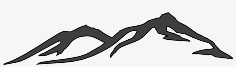 Mountain Outline Free Vector Graphic Mountain Top Grand - Transparent Mountain Icon Png, transparent png download