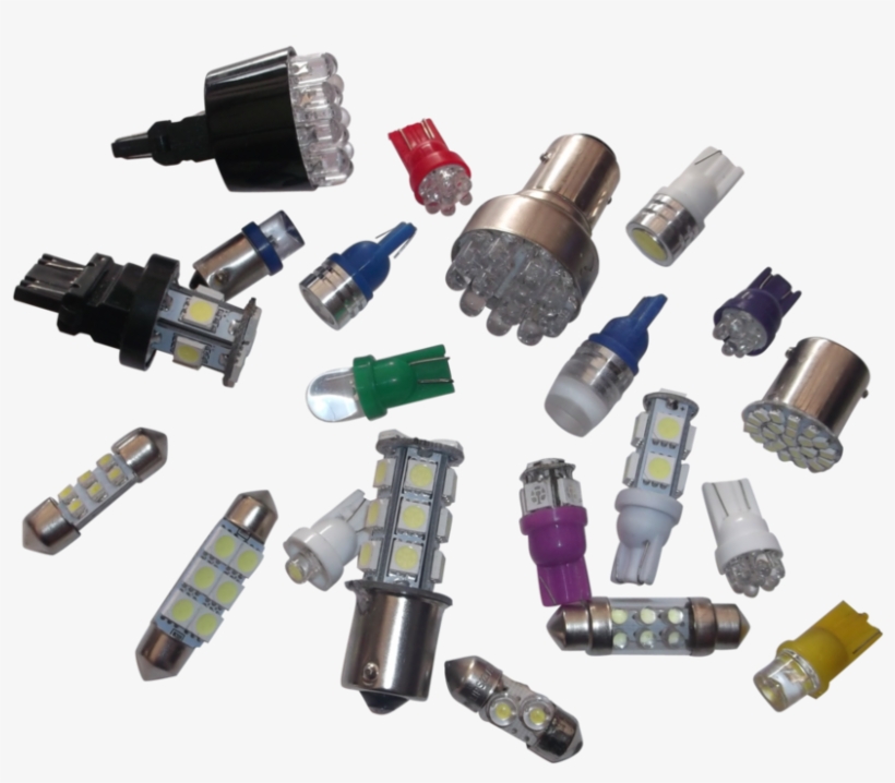 Foco Automotriz De Leds - Electrical Connector, transparent png download