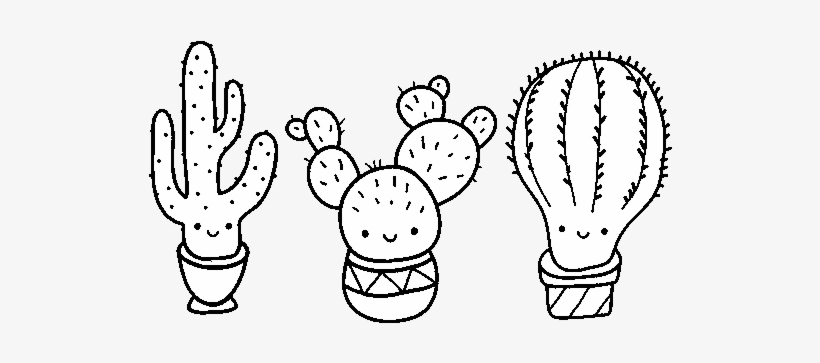 3 Mini Cactus Coloring Page Cute Cactus Coloring Pages PNG Image Transparent PNG Free 
