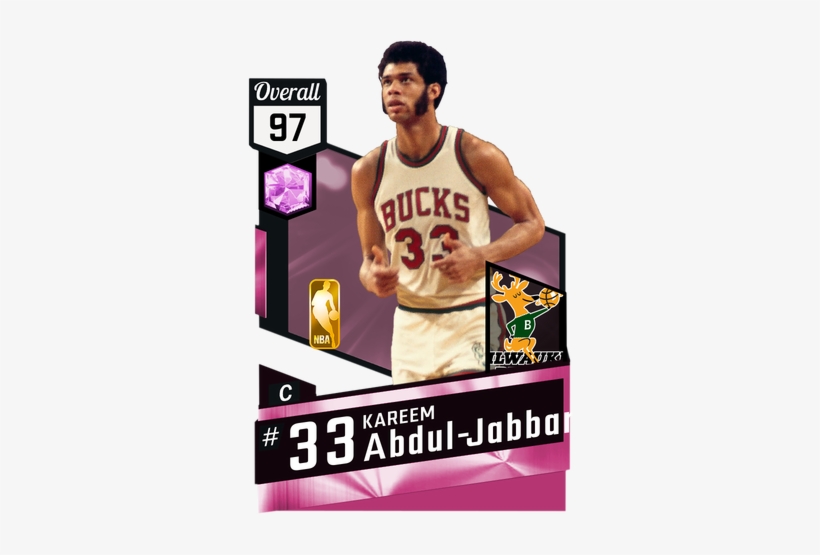 '71 Kareem Abdul-jabbar Pinkdiamond Card - 99 Steph Curry 2k17, transparent png download