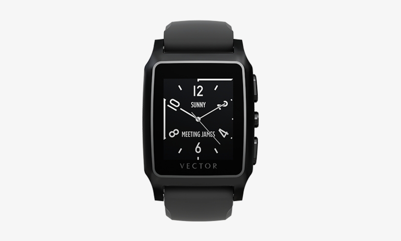 Smart Wearable Gear Vector Meridian Smart Watch Black - Vector Meridian Smartwatch, transparent png download