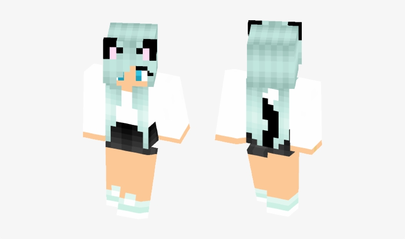 Download Light Blue Hair Neko Girl - Skin Minecraft Izumi Sagiri ...
