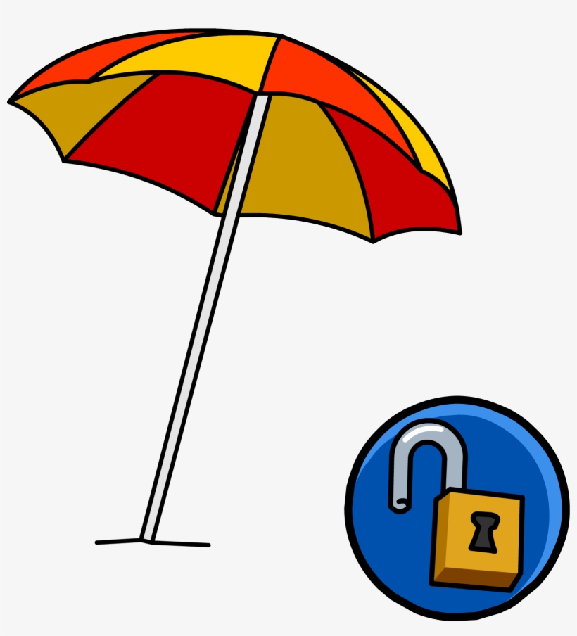 Beach Umbrella Unlockable Icon - Beach Umbrella Icon, transparent png download