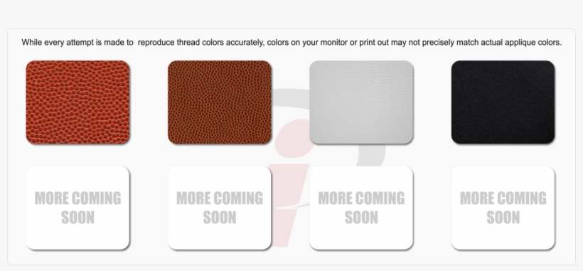 Textured Sports Applique Fabric Swatches - Leather, transparent png download