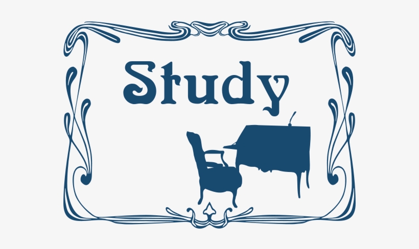 Study Room Door Sign Clipart Png For Web - Study Notes Clip Art, transparent png download