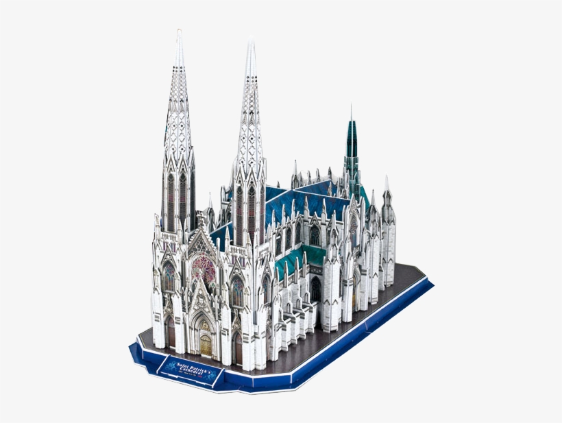 Quick Overview - Clever&happy 3d Puzzle-saint Patrick's Cathedral,, transparent png download