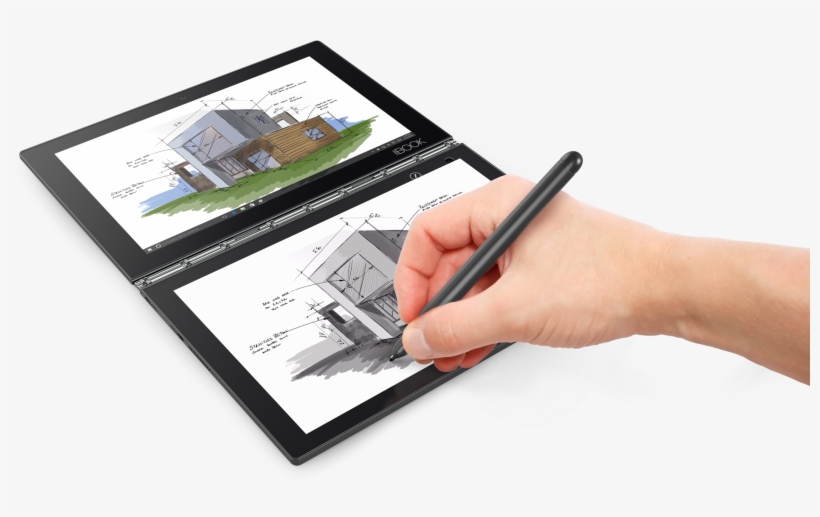 Lenovo To Introduce Chrome Os Version Of Its Yoga Book - Lenovo Yoga Book 2 In 1, transparent png download
