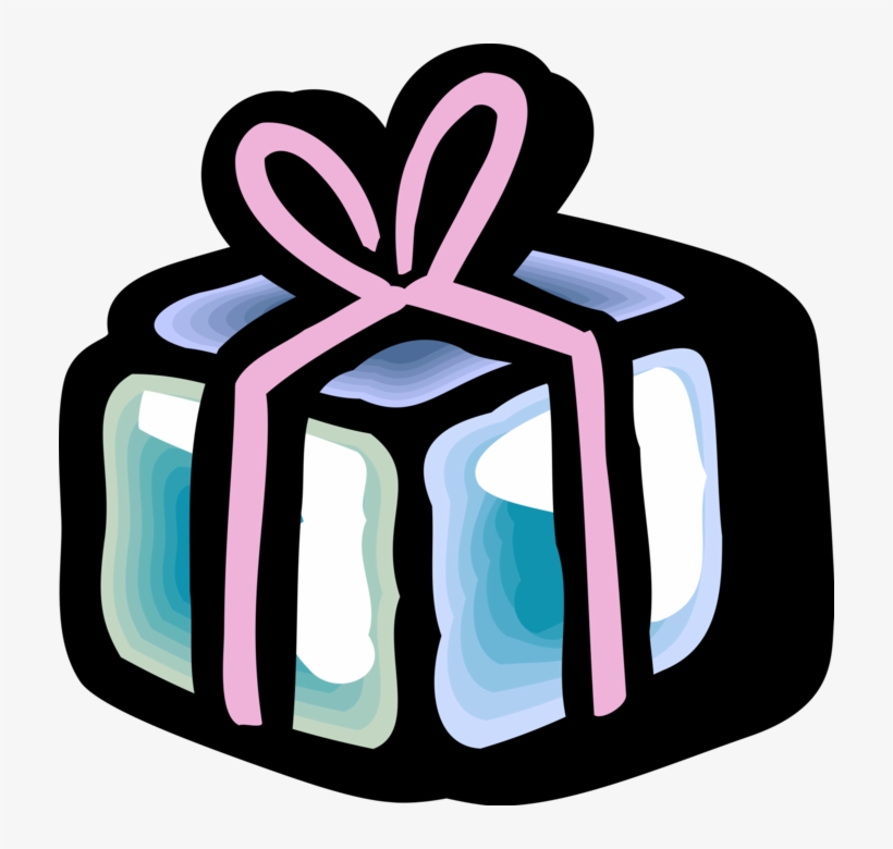 Vector Illustration Of Gift Wrapped Birthday, Anniversary,, transparent png download