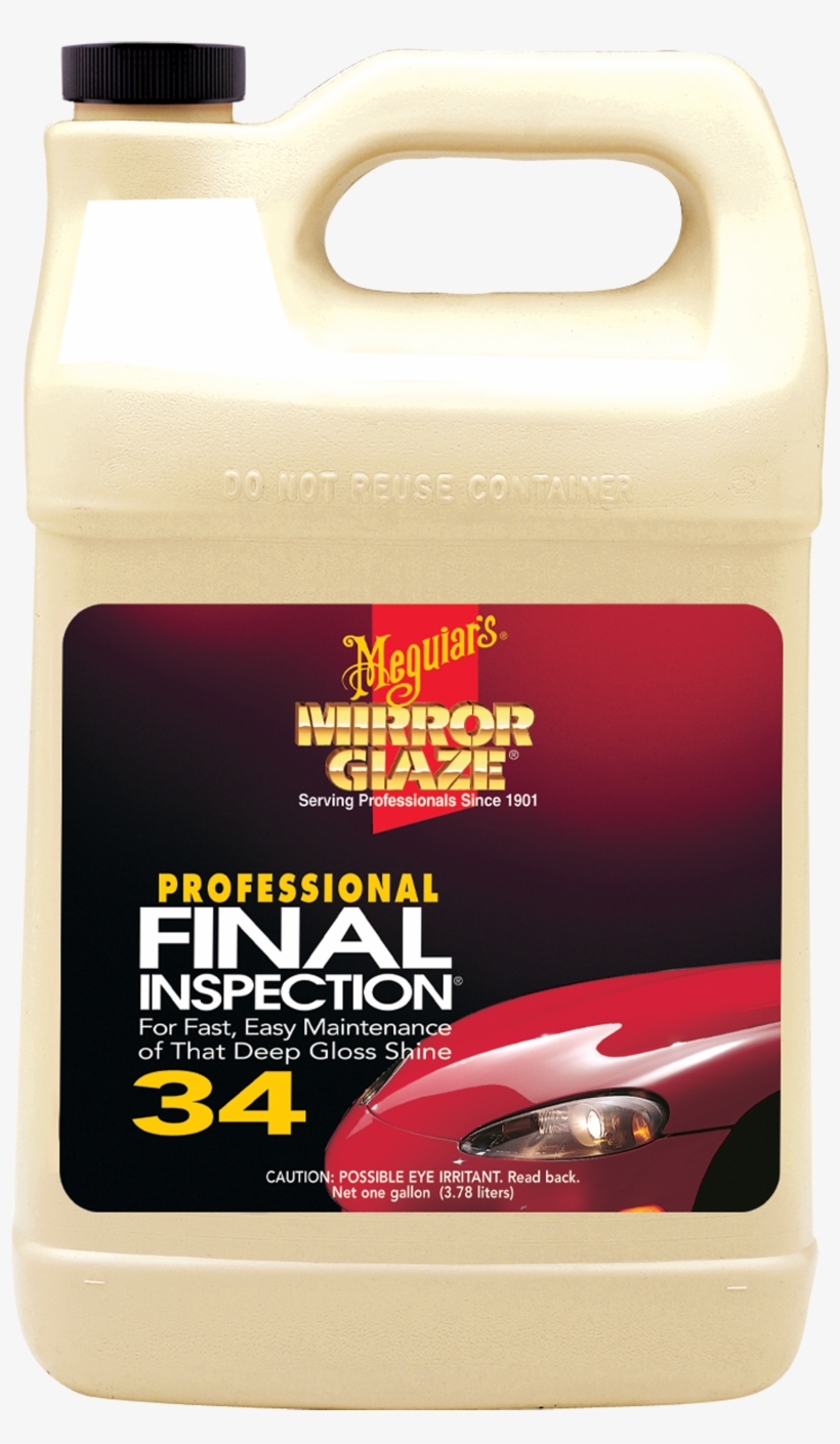 M34 Mirror Glaze® Final Inspection, 1 Gallon - Meguiars M3401, transparent png download