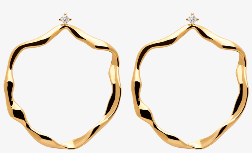 Akari Gold Earrings - Earring, transparent png download