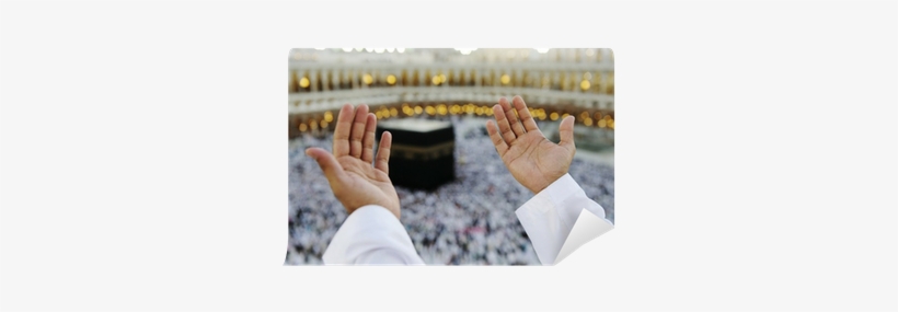 Fotomural Musulmán Orando En La Meca Con Las Manos - Eid Ul Adha Hajj, transparent png download