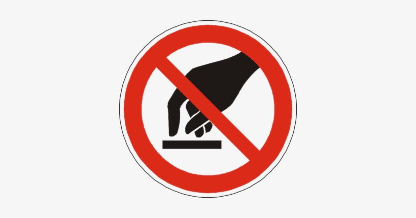 Dicas Para Não Ter Um Cartão Cancelado Por Falta De - Do Not Touch Warning Sign, transparent png download
