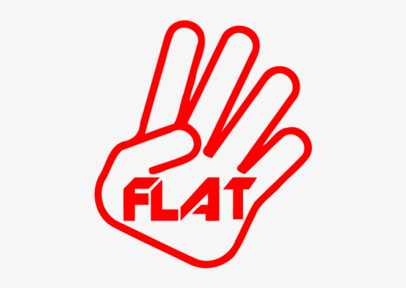 Flat 4 Sticker, transparent png download