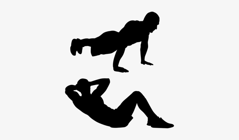 Floor Exercises Silhouette Wall Sticker - Flexoes Png, transparent png download