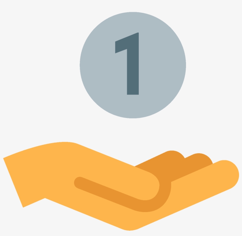 Coin In Hand Icon - Benefit Icon, transparent png download