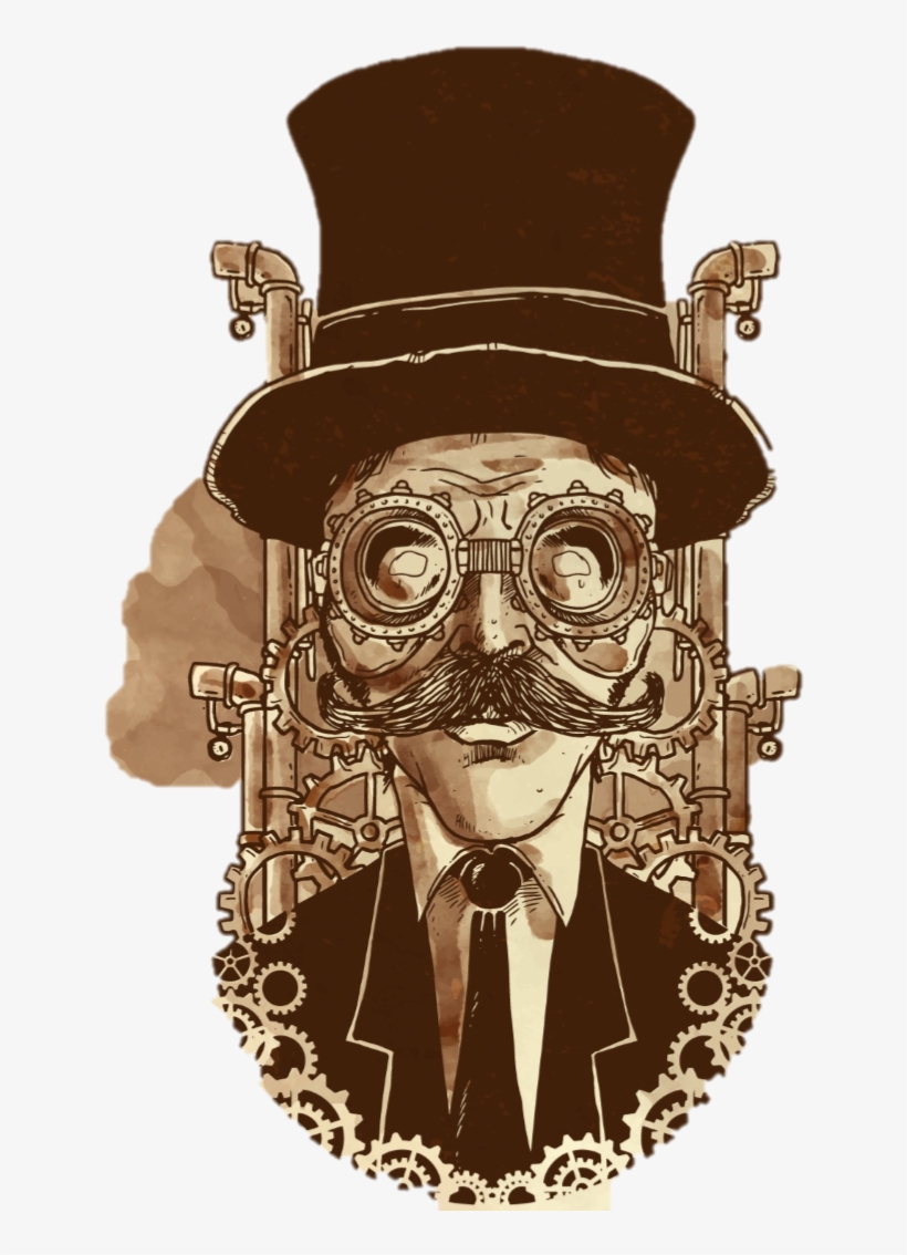 Prev - Illustration Of A Steampunk Man Lu, transparent png download