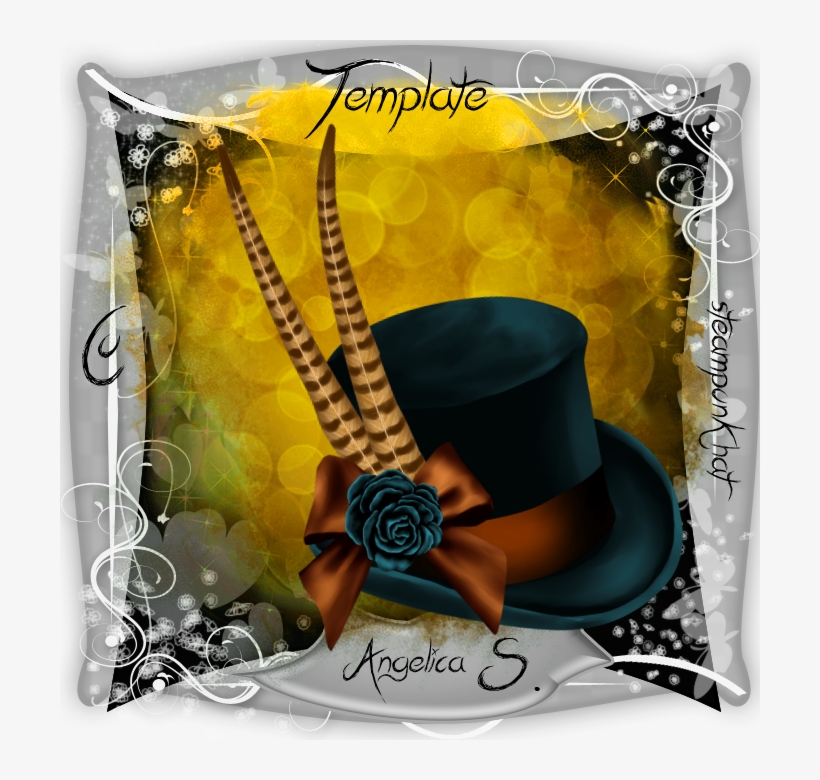 Steampunk Hat Cu Template Full Size - Design, transparent png download