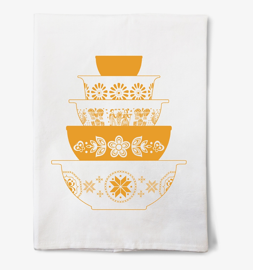 Vintage Pyrex Tea Towels, transparent png download