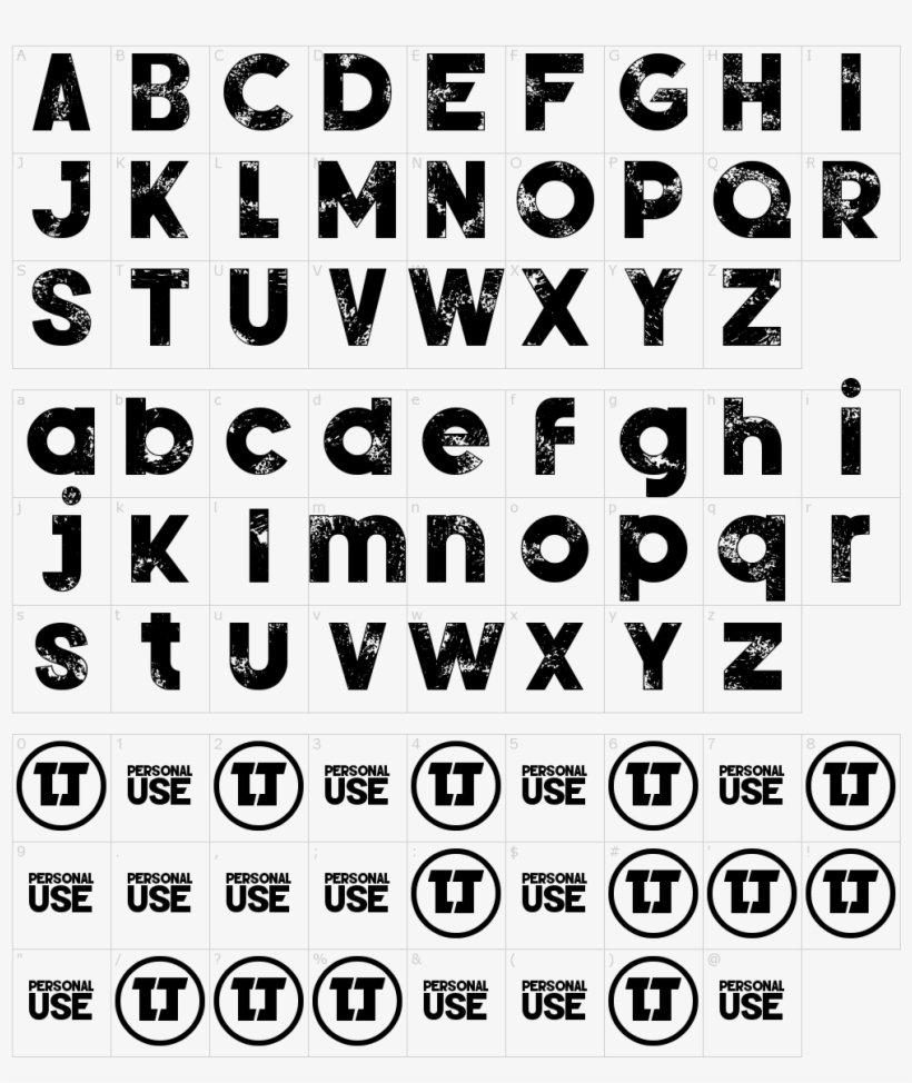 Font Characters - Arial Grunge Font, transparent png download