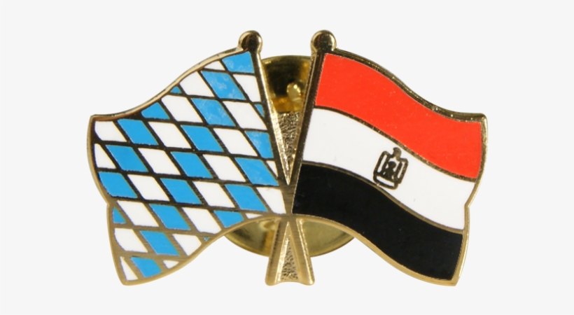 Egypt Friendship Flag Pin, Badge - Bayern + Angola - Freundschaftspin, transparent png download
