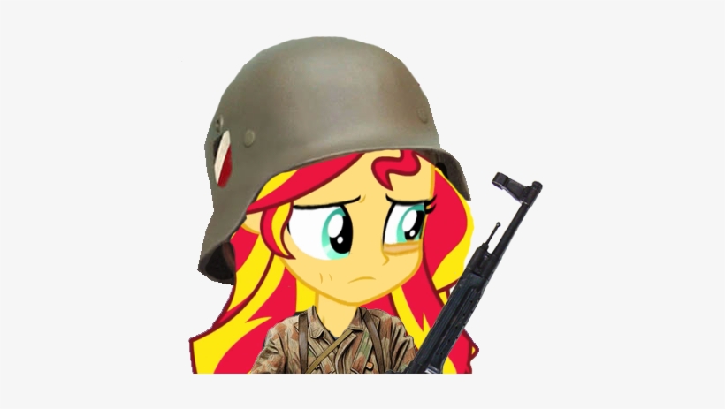 Assault Rifle, Clothes, Equestria Girls, Gun, Helmet, - Knochensack, transparent png download