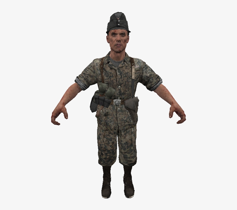 German Waffen-ss Model Waw - Call Of Duty 5 World At War German, transparent png download
