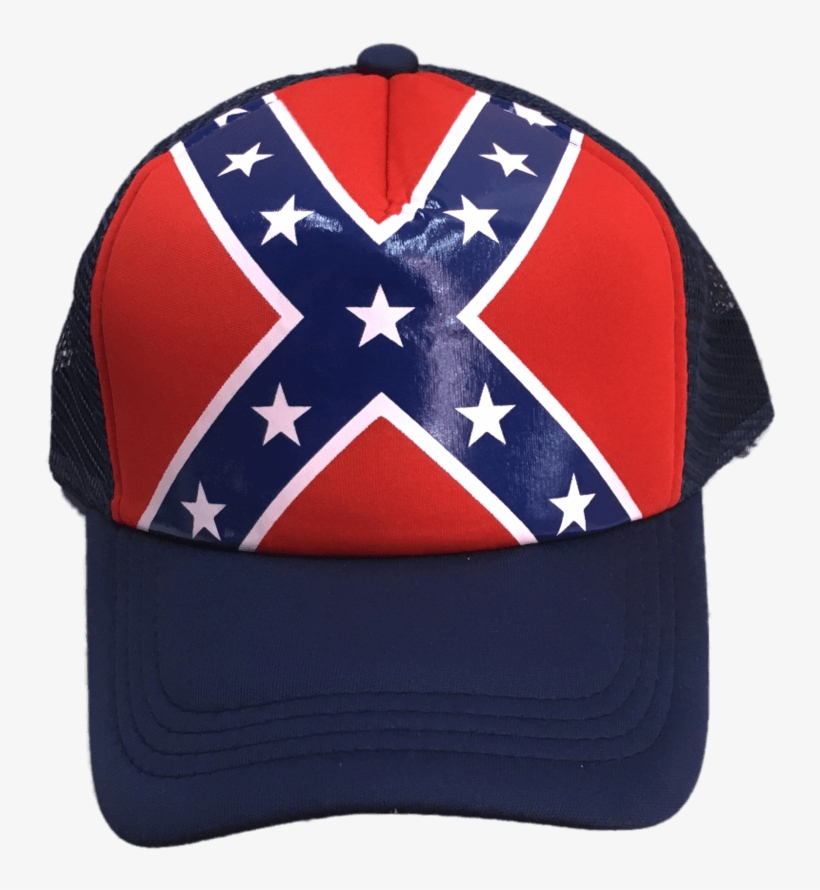 Blue Confederate Flag Trucker Hat - Trucker Hat, transparent png download
