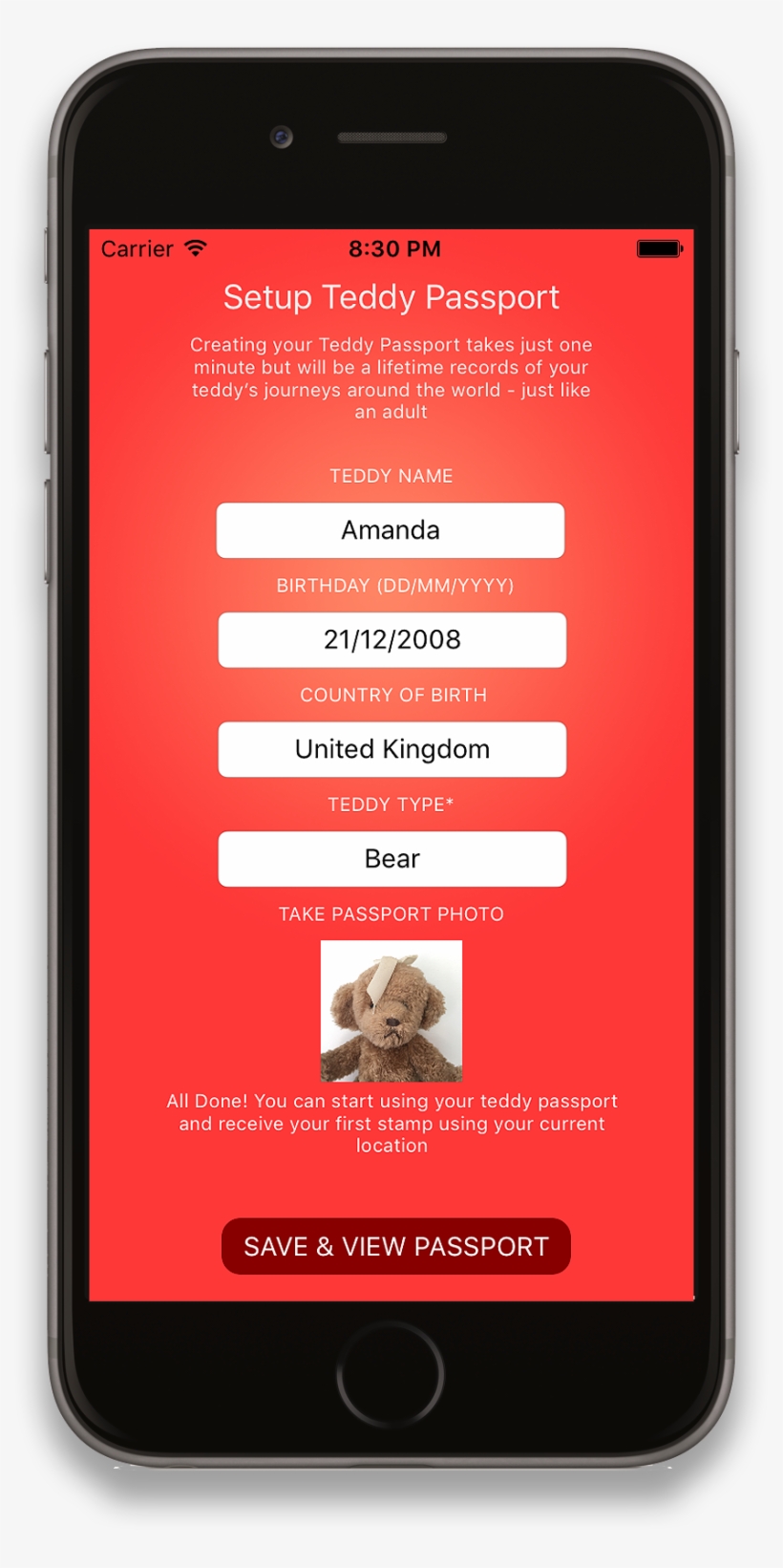 Teddy Bear Passport App & Pet Passport - Passport, transparent png download