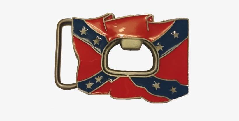 Rebel Flag Bottle Opener Buckle - Belt, transparent png download