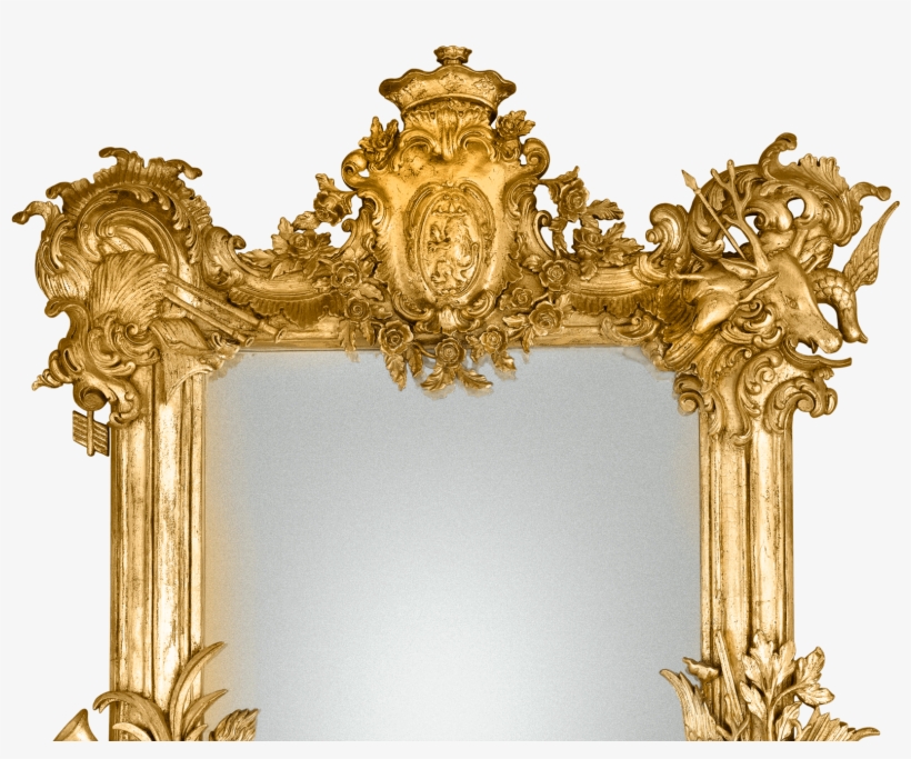 19th-century Gilded Mirror - Antique, transparent png download