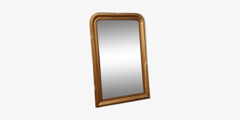 Gold Louis Philippe Mirror - Mirror, transparent png download