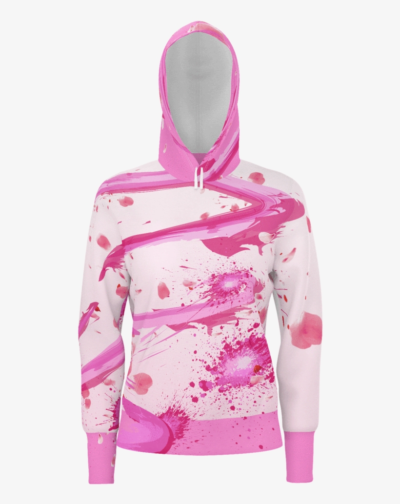 Sakura Swirl Equil Pullover Hoodie - Hoodie, transparent png download