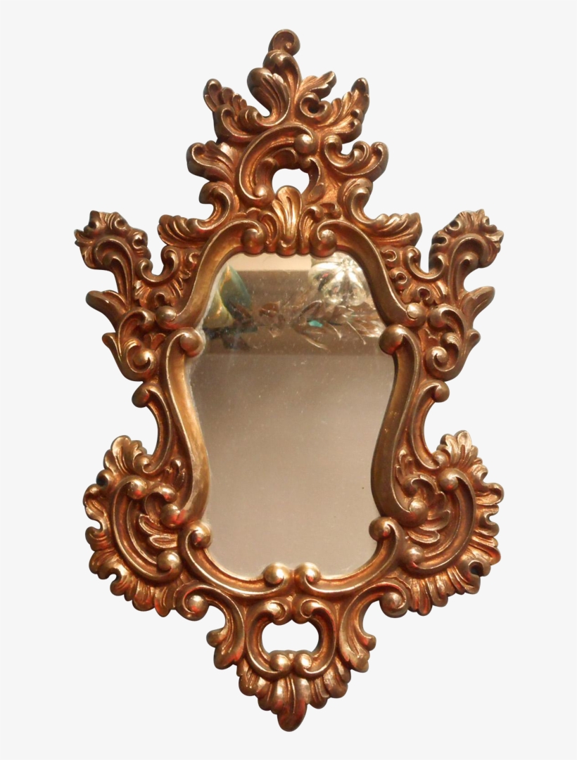 Vintage Syroco Gold Rococco Ornate Mirror 1966 Hollywood - Hollywood Regency, transparent png download